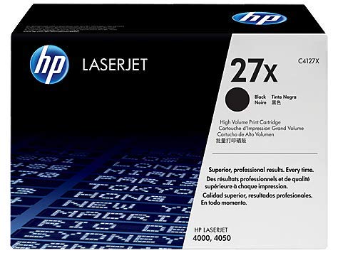 HP C4127X 27X Toner für HP LaserJet 4000, 4000n, 4000se, 4000t, 4000tn, 4050, 4050n, 4050se, 4050t, 4050tn 10000 Seiten, schwarz von hp