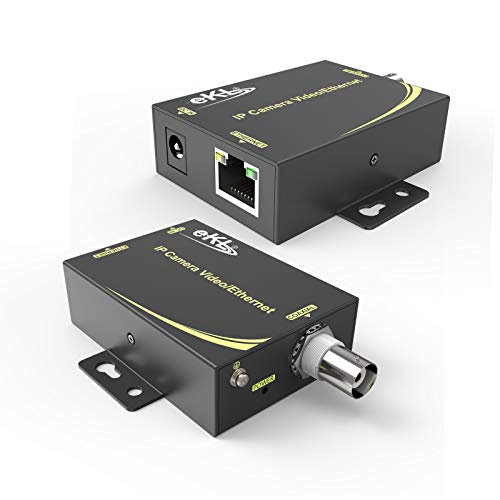 Huasion IP Extender Kit über Koaxialkabel bis zu 6560ft (2000m) EOC Konverter Ethernet Extender Set für IP Sicherheit CCTV Kameras von huasion