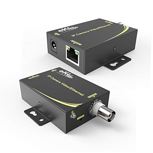 huasion IP Extender Kit über Koaxialkabel bis zu 6560ft (2000m) EOC Konverter Ethernet Extender Set für IP Sicherheit CCTV Kameras von huasion