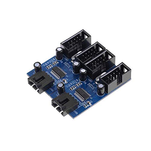 Motherboard 9 Pin USB Header Stecker 1 bis 4 Buchse Verlängerungskabel Karte Desktop USB2.0 HUB Connector Adapter 9 Pin Port Multilier von huicouldtool