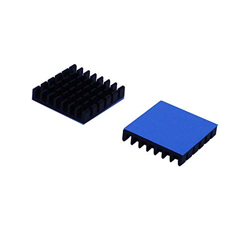 huicouldtool 20 stücke Aluminiumkühlkörper 25x25x5mm schwarz Kühler Kühlung Für Elektronische Chip IC LED Computer Mit Wärmeleitband von huicouldtool