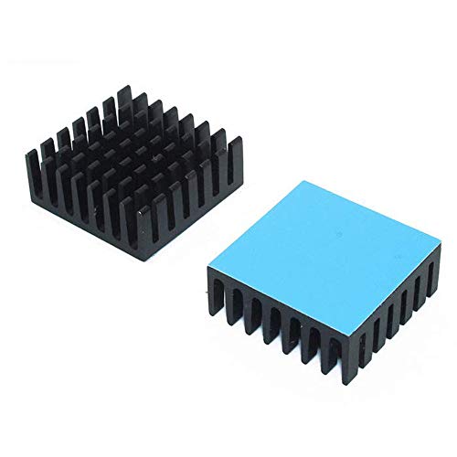huicouldtool 28x28mm Aluminiumkühlkörper-Kühlkörper-Kühler für Kühlkörper der integrierten Schaltung des elektronischen Chips mit wärmeleitendem Band,28x28x11mm von huicouldtool