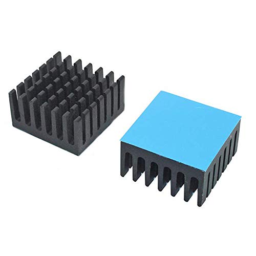 huicouldtool 28x28mm Aluminiumkühlkörper-Kühlkörper-Kühler für Kühlkörper der integrierten Schaltung des elektronischen Chips mit wärmeleitendem Band,28x28x15mm von huicouldtool