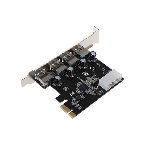 huicouldtool 4-Port PCI-E auf USB 3.0 HUB PCI Express-Erweiterungskartenadapter 5 Gbit/s-Geschwindigkeit für Desktop-Computerkomponenten von huicouldtool