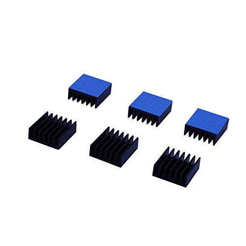 huicouldtool 50 stücke Aluminium Kühlkörper 14x14x6mm Kühler schwarz kühlkörper Kühlung Kühler Für Elektronische Chip IC Mit Wärmeleitendem Band von huicouldtool