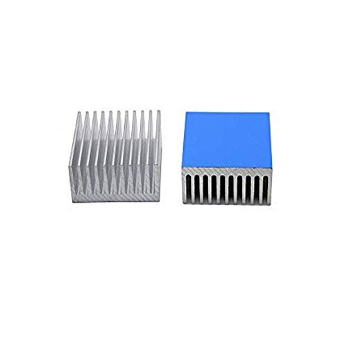 huicouldtool 7 Modell Aluminium Kühlkörper Kühlkörper Kühler Kühler für elektronische Chip IC LED-Computer mit Wärmeleitband,40x40x20mm, weiß von huicouldtool