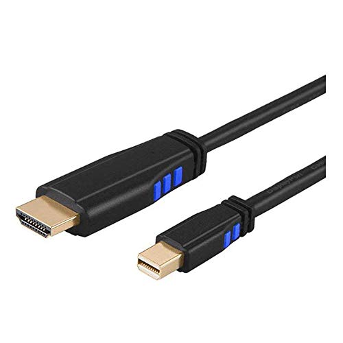 huicouldtool Mini DP zu HDMI, 4K mDP (Thunderbolt 2 kompatibel) zu HDMI AV HDTV-Kabel Kompatibel mit MacBook, iMac usw,Black,3m von huicouldtool