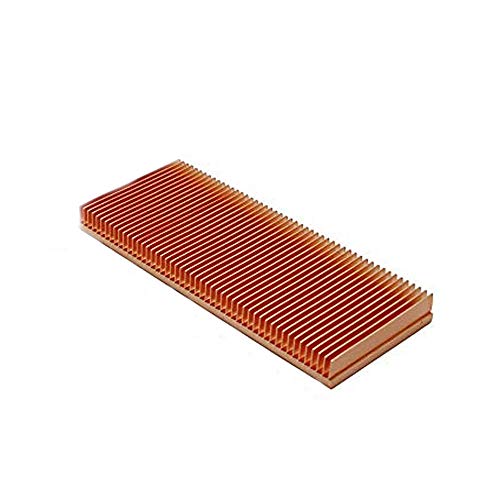 huicouldtool Reines Kupfer kühlkörper schälflosse DIY kühlkörper kühler kühlung kühler für elektronische chip led ic ram wärmeableitung,100x40x10mm von huicouldtool