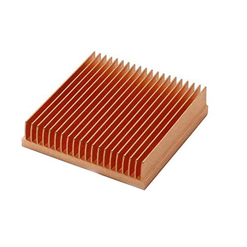 huicouldtool Reines Kupfer kühlkörper schälflosse DIY kühlkörper kühler kühlung kühler für elektronische chip led ic ram wärmeableitung,40x40x10mm von huicouldtool