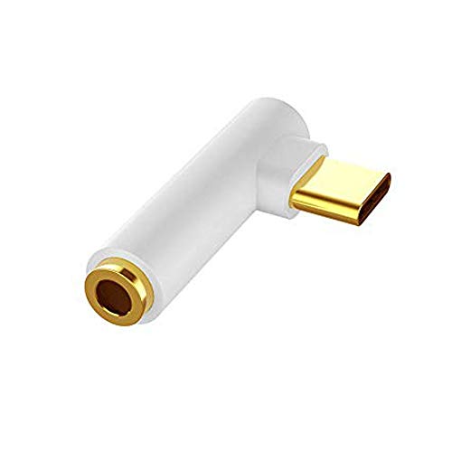huicouldtool Typ C 3,5 mm Klinke Kopfhörerkabel USB C Stecker auf 3,5 mm AUX Audio Adapter USB-C 3,5 Konverterkabel Für Xiaomi 6 Huawei Mate P20,Weiß, Audioadapter Typ C von huicouldtool