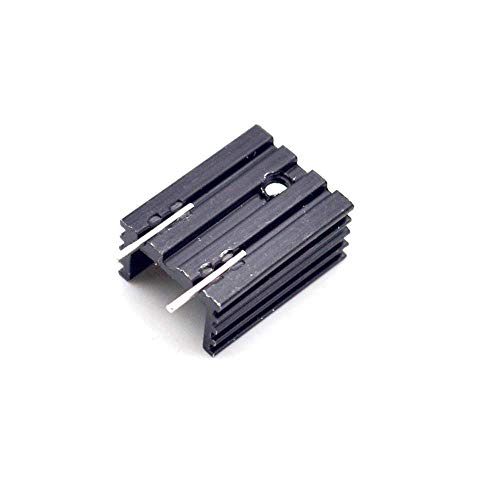 huicouldtool U-typ Paket TO-220 Transistor kühlkörper kühler 20 * 15 * 10 MM schwarz doppel Nadel von huicouldtool