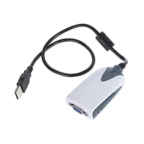 huicouldtool USB 2.0 zu VGA Display Adapter Konverter Extra Monitor Multi Display für HDTV PC Laptop LCD LED Monitor Projektor Kassensystem,≤0.5m von huicouldtool