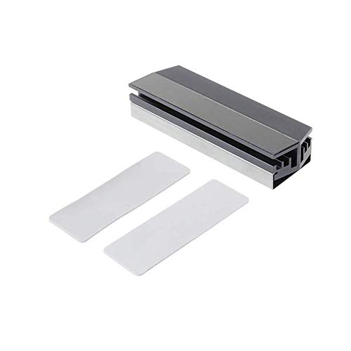huicouldtool Universal Aluminium Alloy M.2 SSD Kühlkörper Solid State Festplattenkühler Kühler Wärme Wärmeableitung Kühlkissen C26,Silber-Grau von huicouldtool