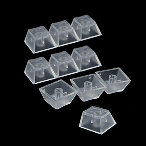 huiingwen 10Pcs Transparent ABS Mechanische Tastatur Tastenkappen, Matte Beleuchtete Tastaturkappen Für Cherry Gateron Switch Mechanische Tastatur von huiingwen