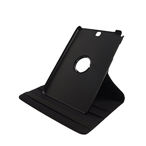 Drehbare Hülle mit Standfunktion für Samsung Galaxy Tab A (2015) 9.7 in SCHWARZ mit automatischer Sleep- und Wake-Up-Funktion [passend für Modell SM-T550, SM-T555] von humblebe