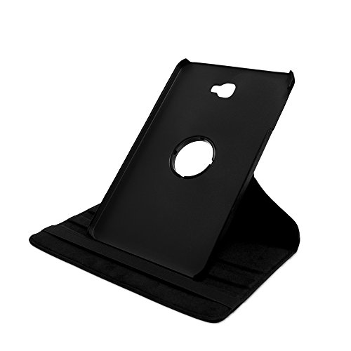 Drehbare Hülle mit Standfunktion für Samsung Galaxy Tab A (A6 2016) 10.1 in SCHWARZ mit automatischer Sleep- und Wake-Up-Funktion [passend für Modell SM-T580, SM-T585] von humblebe