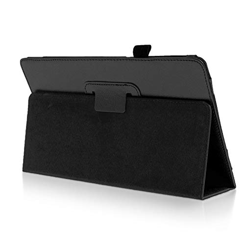Klassische Hülle mit Standfunktion für Samsung Galaxy Tab A (2018) 10.5 in SCHWARZ mit automatischer Sleep- und Wake-Up-Funktion [passend für Modell SM-T590, SM-T595] von humblebe