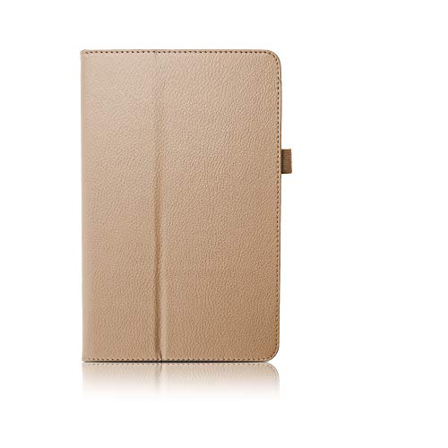 Klassische Hülle mit Standfunktion für Samsung Galaxy Tab E 9.6 in Gold mit automatischer Sleep- und Wake-Up-Funktion [passend für Modell SM-T560, SM-T561] von humblebe
