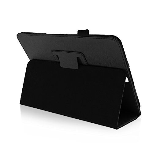 Klassische Hülle mit Standfunktion für Samsung Galaxy Tab S3 9.7 in SCHWARZ mit automatischer Sleep- und Wake-Up-Funktion [passend für Modell SM-T820, SM-T825] von humblebe