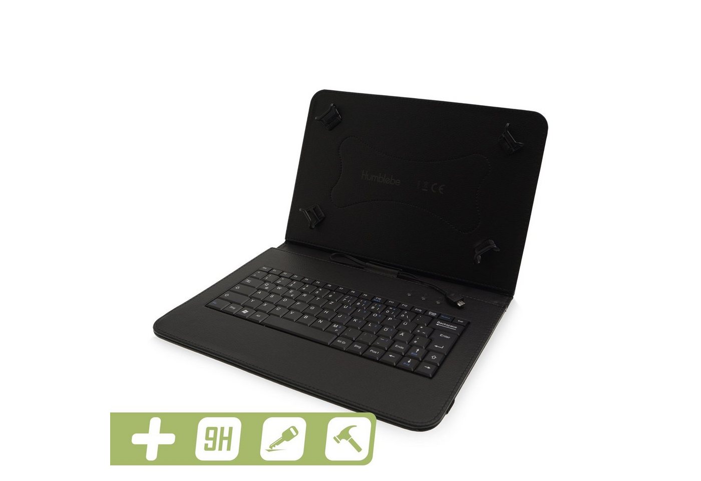 humblebe 10.1 Lenovo Tab M10 (1. Generation) TB-X505, TB-X605 Tablet-Tastatur (USB, inkl. Panzerfolie, Schutzhülle)" von humblebe