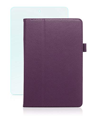 humblebe Klassische Hülle mit Standfunktion für 7.9" Apple iPad Mini 5 inkl. Matte (entspiegelte) Schutzfolie in Purple [passend für A2133, A2124, A2126, A2125] von humblebe
