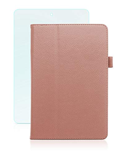 humblebe Klassische Hülle mit Standfunktion für 7.9" Apple iPad Mini 5 inkl. Panzerfolie aus Glas in Rosegold [passend für A2133, A2124, A2126, A2125] von humblebe