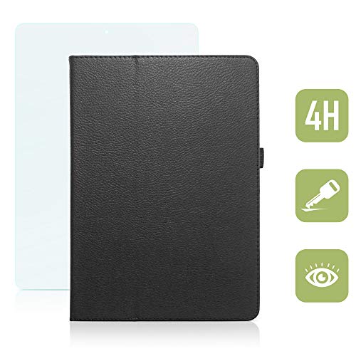 humblebe Klassische Hülle mit Standfunktion für10.5" Apple iPad Air 3 inkl. einfache (klare) Schutzfolie in SCHWARZ [passend für A2152, A2123, A2153, A2154] von humblebe
