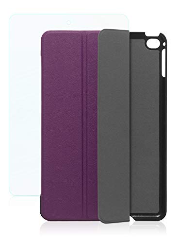 humblebe Smarte Hülle mit weichem Inlay und Standfunktion für 7.9" Apple iPad Mini 5 inkl. einfache (klare) Schutzfolie in Purple [passend für A2133, A2124, A2126, A2125] von humblebe