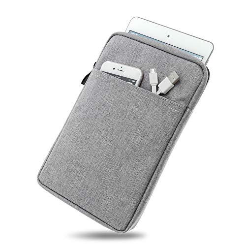 humblebe Wasserabweisende Tasche mit Kantenschutz für 7.0" Samsung Galaxy Tab 4 in GRAU Superweiches Inlay inkl. Zubehörfach [passend für SM-T230, SM-T235] von humblebe