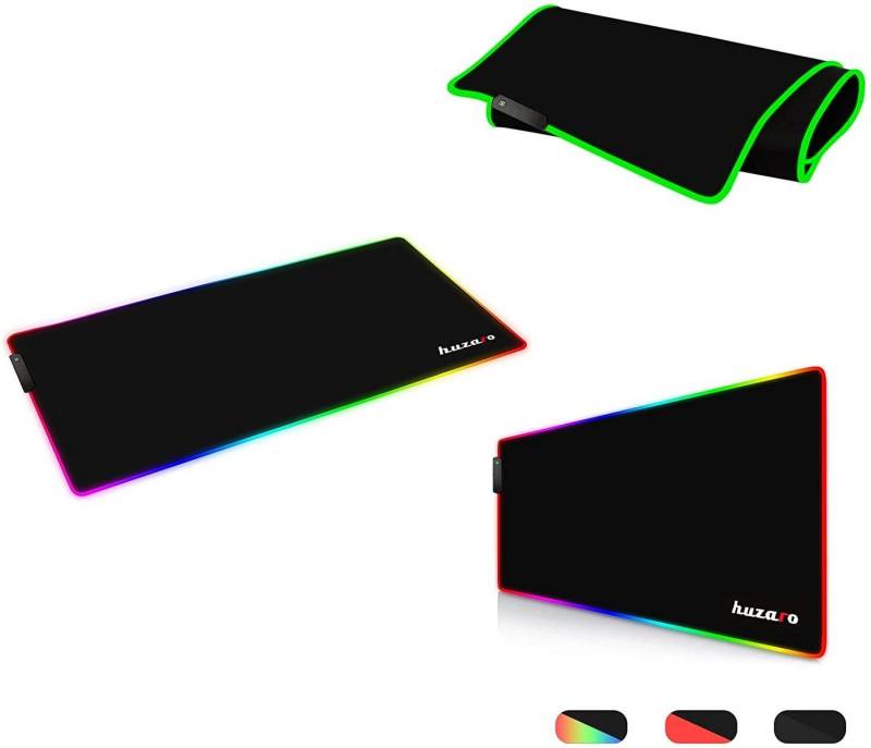 huzaro Gaming Mauspad Mousepad RGB XL Gaming 80x30cm Mauspad groß von huzaro
