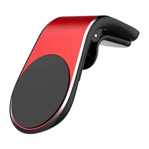 huzur elektrik Handyhalterung Auto Magnet, Magnetische Handyhalterung für Lüftungsschlitz mit – Universal Halterung für Smartphones (Rot, 1 Stück) von huzur elektrik