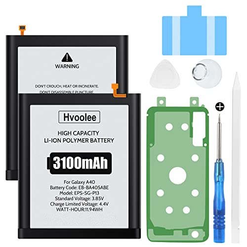 3100mAh Akku für Samsung Galaxy A40 (A405F), Interner Ersatzakku Hohe Kapazität Handy-Akku Samsung Akku Reparaturset Leistungsstark Lange Akkulaufzeit von hvoolee