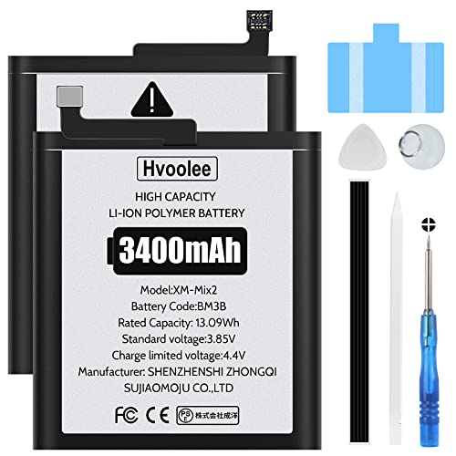 hvoolee 3400mAh Akku kompatibel mit Xiaomi Mi Mix 2 / 2S, Hoher Kapazität Li-Ion Polymer Battery BM3B mit Reparaturset Akku-Austausch Ersatz Set hvoolee 3400mAh Akku kompatibel mit Xiaomi Mi Mix 2 / 2S, Hoher Kapazität Li-Ion Polymer Battery BM3B mit Reparaturset Akku-Austausch Ersatz Set von hvoolee