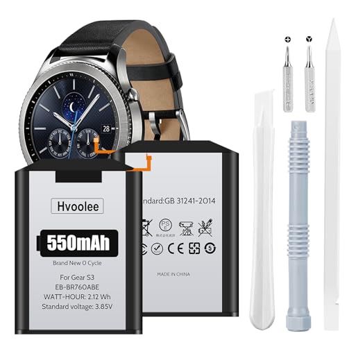 550mAh Akku für Samsung Gear S3 Frontier (SM-R760, R770, R765) Gear S3 Classic Ersatzakku mit Reparaturset von hvoolee