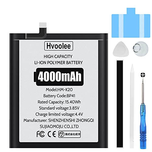 4000mAh Akku kompatibel mit Xiaomi Redmi K20, Hoher Kapazität Li-Ion Polymer Battery Redmi Mi 9T BP41 mit Reparaturset Akku-Austausch Ersatz Set 4000mAh Akku kompatibel mit Xiaomi Redmi K20, Hoher Kapazität Li-Ion Polymer Battery Redmi Mi 9T BP41 mit Reparaturset Akku-Austausch Ersatz Set von hvoolee