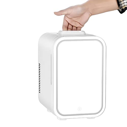 6L Mini-Kühlschrank Schminkspiegel-Kühlschrank Kühler & Wärmer Schönheitskühlschrank Elektrischer Reefer Für Hautpflege & Kosmetik AC + DC Für Autos, Wohnungen, Büros Und Schlafsäle(White,Mirror) 6L Mini-Kühlschrank Schminkspiegel-Kühlschrank Kühler & Wärmer Schönheitskühlschrank Elektrischer Reefer Für Hautpflege & Kosmetik AC + DC Für Autos, Wohnungen, Büros Und Schlafsäle(White,Mirror) von hxoity