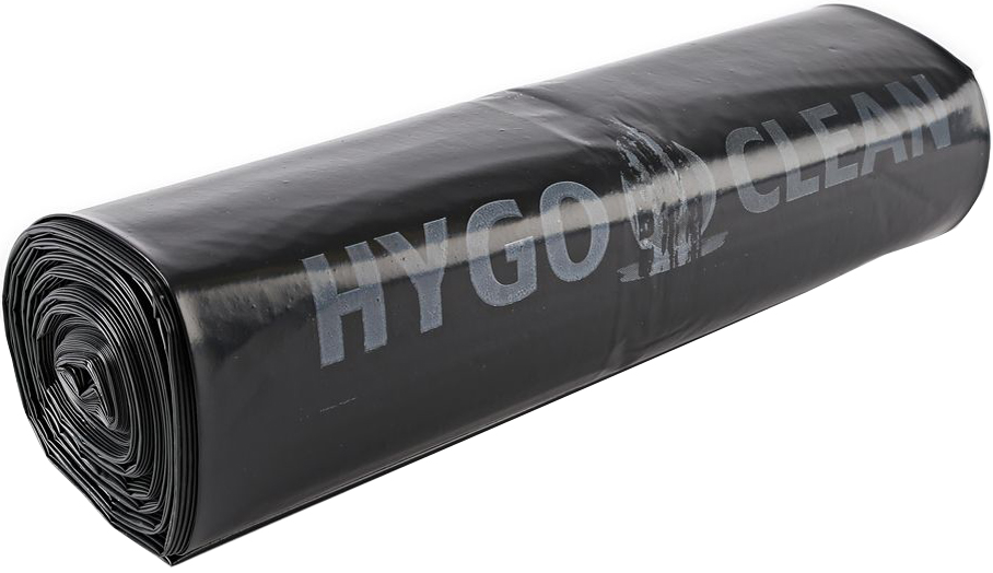 HYGOCLEAN Müllsäcke Premium, schwarz, 120 Liter, LDPE, 80my von hygoclean