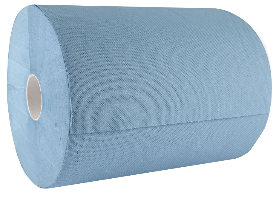 HYGOCLEAN Putzrolle, 2-lagig, blau, 220 x 350 mm von hygoclean