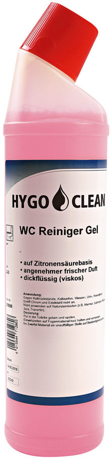 HYGOCLEAN WC-Reiniger Gel, 750 ml Flasche von hygoclean