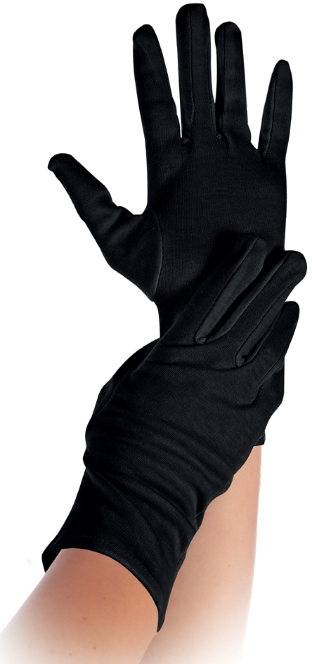 HYGOSTAR Baumwoll-Handschuh Nero, schwarz, M von hygostar