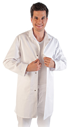 HYGOSTAR HACCP-Kittel, Größe: XS (40/42), weiß von hygostar