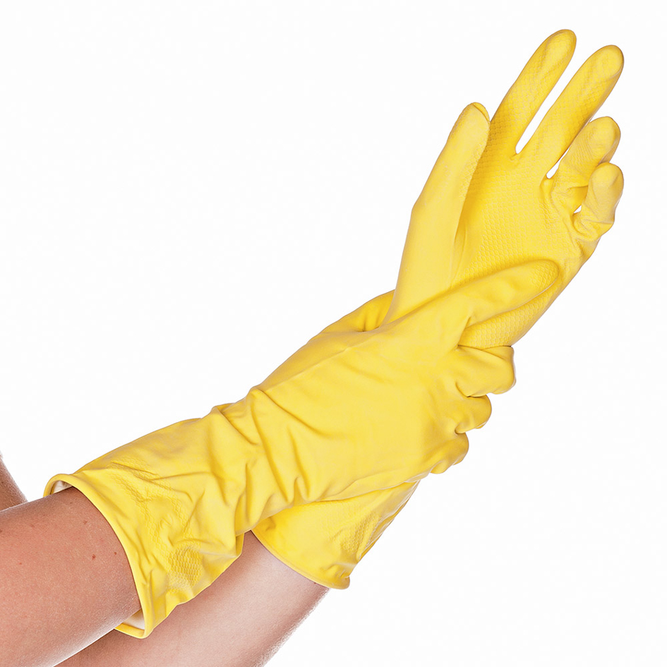 HYGOSTAR Latex-Universal-Handschuh Bettina, L, gelb von hygostar