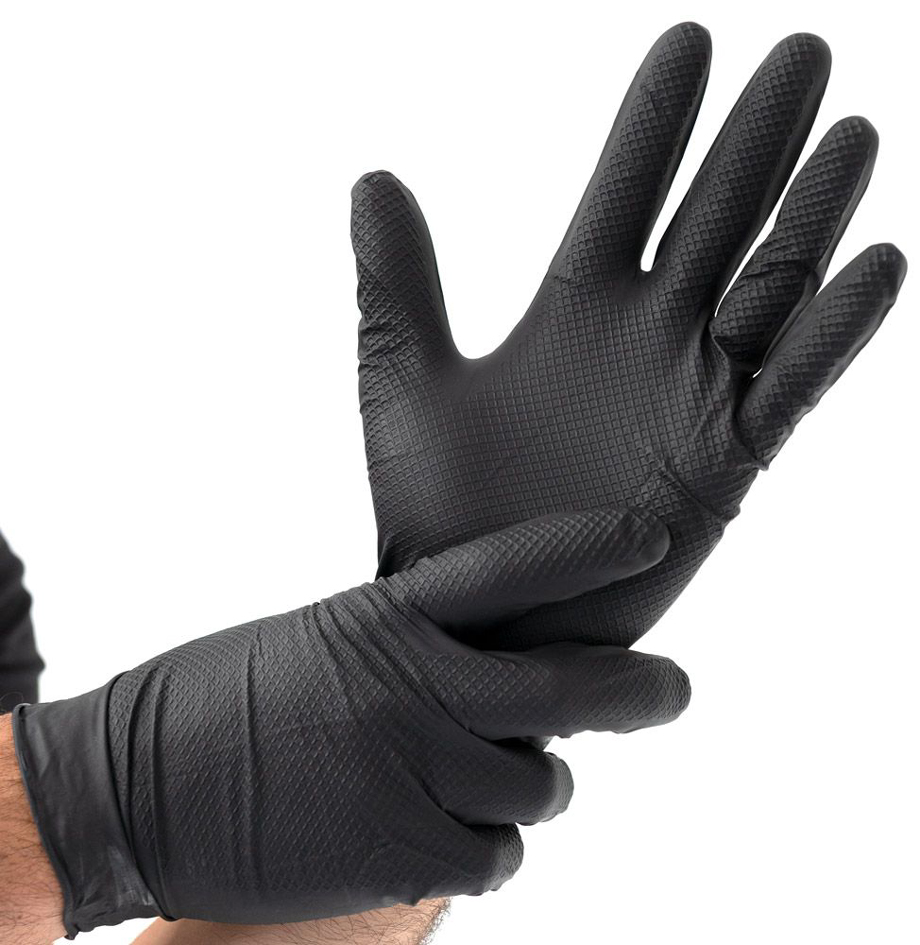 HYGOSTAR Nitril-Handschuh , POWER GRIP, , L, schwarz von hygostar