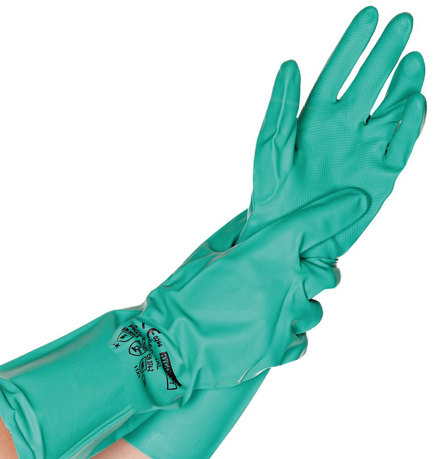 HYGOSTAR Nitril-Universal-Handschuh , PROFESSIONAL, , L, grün von hygostar