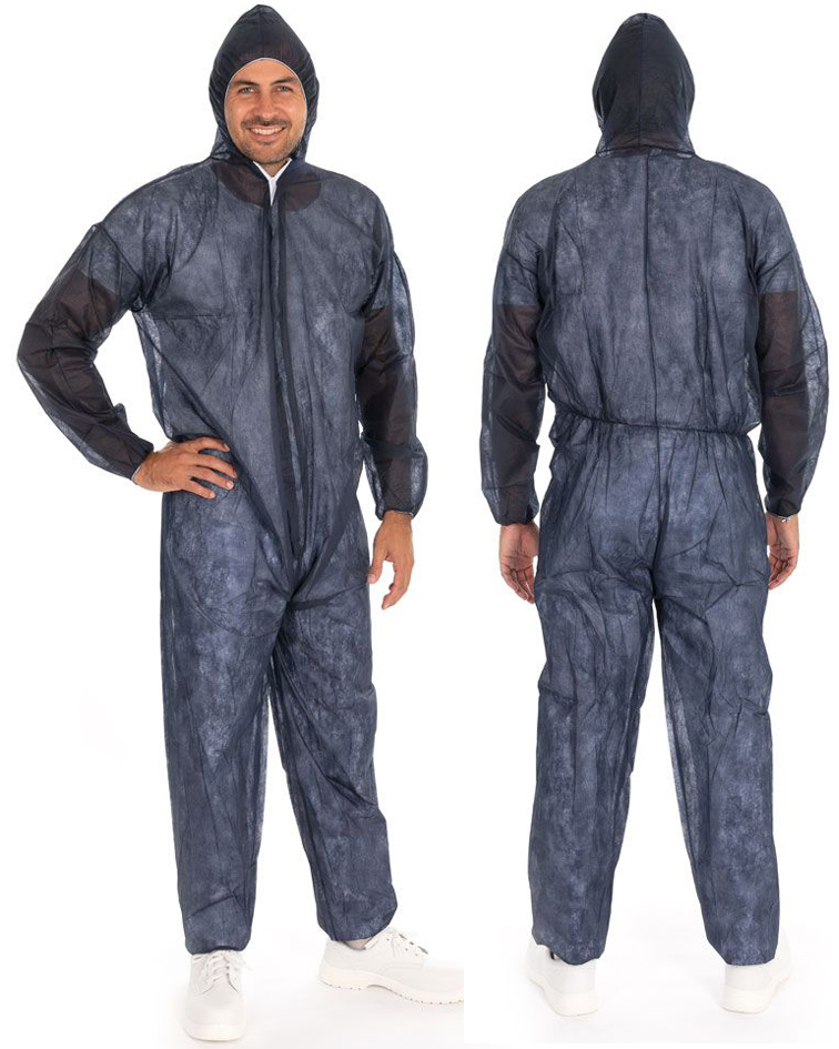 HYGOSTAR PP-Overall ECO HYGOBASE mit Kapuze, blau, XXL von hygostar