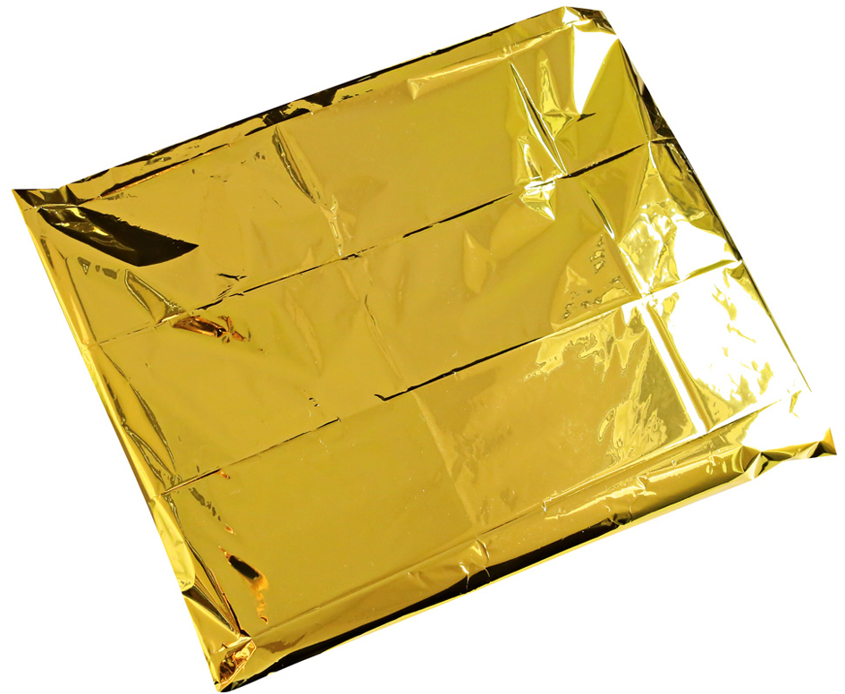 HYGOSTAR Rettungsdecke, 1.600 x 2.100 mm, silber/gold von hygostar