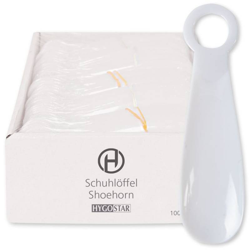 HYGOSTAR Schuhlöffel, aus PET, weiß, einzeln verpackt von hygostar