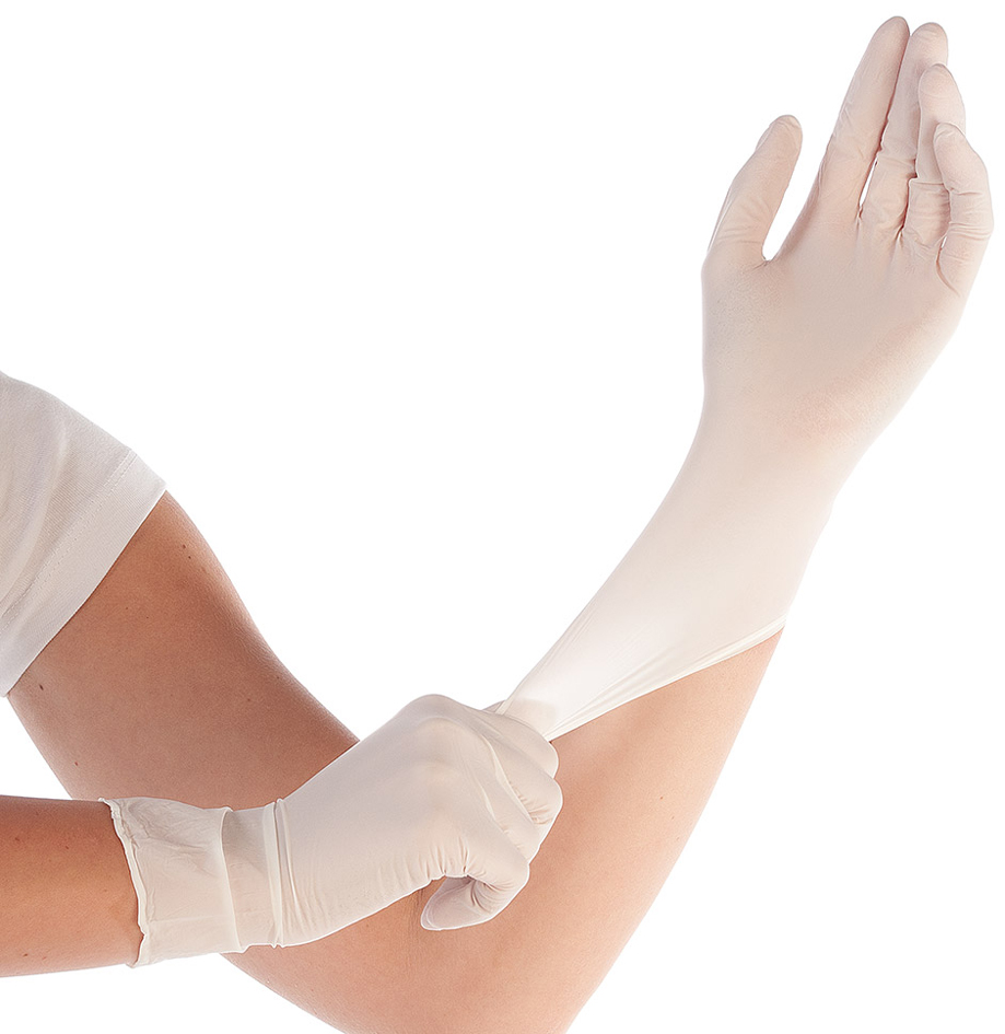 HYGOSTAR Synthetik-Handschuh Elastic, XL, weiß, puderfrei von hygostar