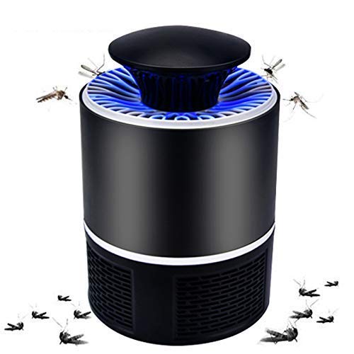hzexun Moskito-Killer USB Elektrische Moskito-Killer-Lampe Photokatalyse Mute Home LED Bug Zapper Insektenfalle Strahlungsfrei (Black) von hzexun