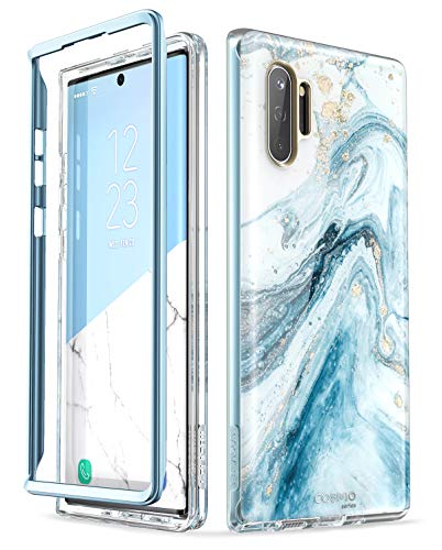 i-Blason Case für Samsung Galaxy Note 10+ Plus Hülle Glitzer Handyhülle Bumper Schutzhülle Roubst Cover [Cosmo] OHNE Displayschutz 6.8 Zoll 2019 Ausgabe, Blau von i-Blason